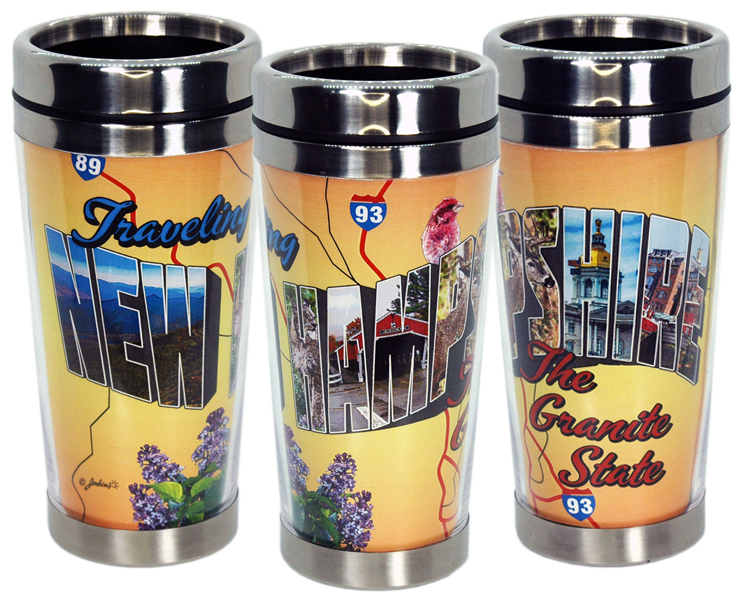NEW HAMPSHIRE MUG TRAVEL INSERT POSTCARD