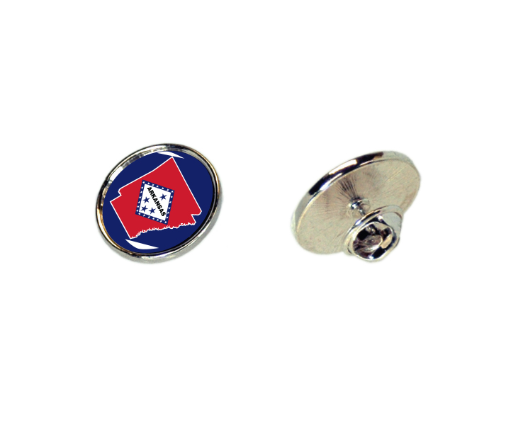 ARKANSAS JEWELRY LAPEL PIN DOMED STATE W/ DIAMONDS