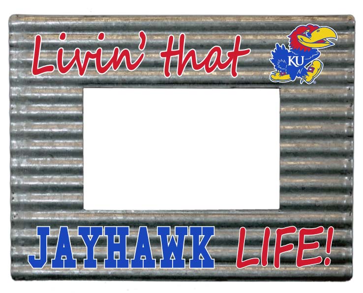 KANSAS JAYHAWKS FRAME PHOTO GALV CORR LIVIN LIFE