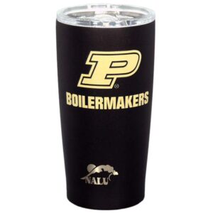PURDUE BOILERMAKERS MUG TUMBLER SS NALU BLK (20oz)