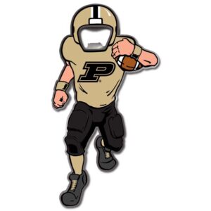 PURDUE BOILERMAKERS BOTTLE OPENER MAGNET METAL PLAYER