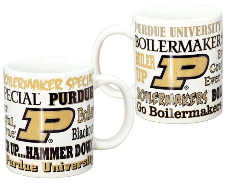 PURDUE BOILERMAKERS MUG CERAMIC XXL LOGO WORDMARK (20oz)