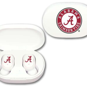 ALABAMA CRIMSON TIDE MEDIA EARBUDS WIRELESS LOGO