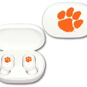 CLEMSON TIGERS MEDIA EARBUDS WIRELESS LOGO