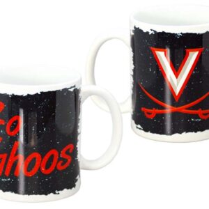 VIRGINIA CAVALIERS MUG CERAMIC TORN DSG (11oz)