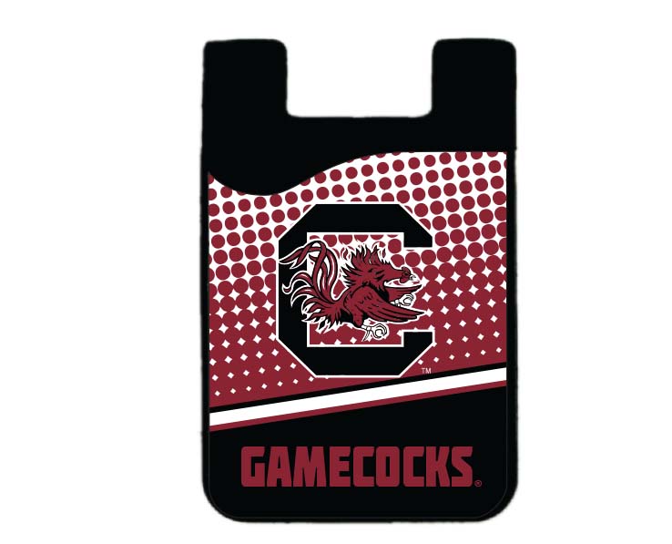 SOUTH CAROLINA GAMECOCKS MEDIA CELL PHONE CARD HLDR DOT SPLIT