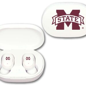 MISSISSIPPI STATE BULLDOGS MEDIA EARBUDS WIRELESS LOGO