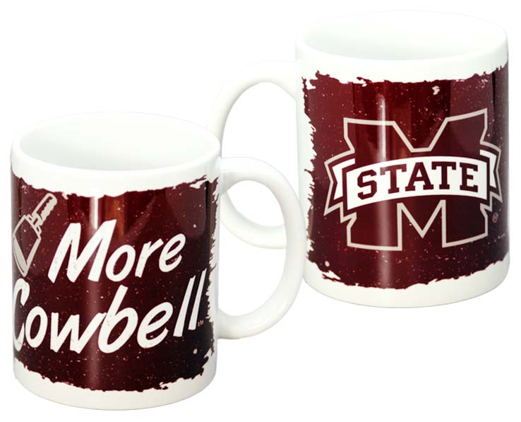MISSISSIPPI STATE BULLDOGS MUG CERAMIC TORN DESIGN
