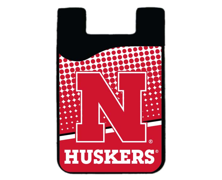 NEBRASKA CORNHUSKERS MEDIA CELL PHONE CARD HLDR DOT SPLIT