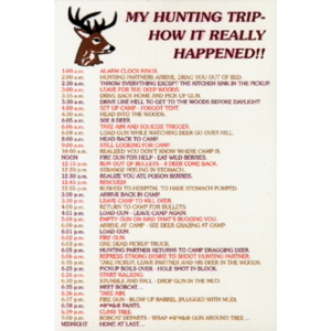 HUNTING TRIP POSTCARD