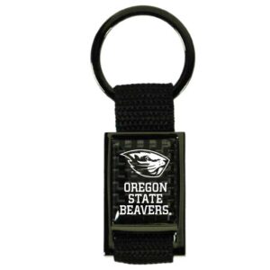 OREGON STATE BEAVERS KEYCHAIN CARBON FIBER RECT