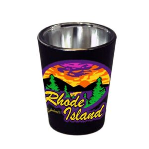 RHODE ISLAND SHOTGLASS MATTE BLK AIRBRUSH