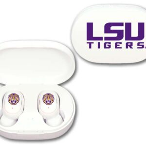 LSU TIGERS MEDIA EARBUDS WIRELESS LOGO