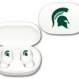 MICHIGAN STATE SPARTANS MEDIA EARBUDS WIRELESS LOGO