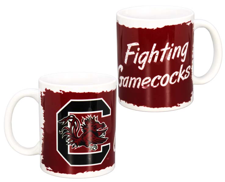 SOUTH CAROLINA GAMECOCKS MUG CERAMIC TORN DSG (11oz)