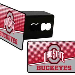 OHIO STATE BUCKEYES CAR TRAILER HITCH COVER DOT PATTERN