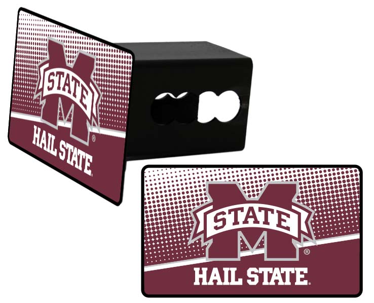 MISSISSIPPI STATE BULLDOGS CAR TRAILER HITCH COVER DOT PATTERN