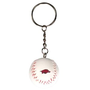 ARKANSAS RAZORBACKS KEYCHAIN BASEBALL RH