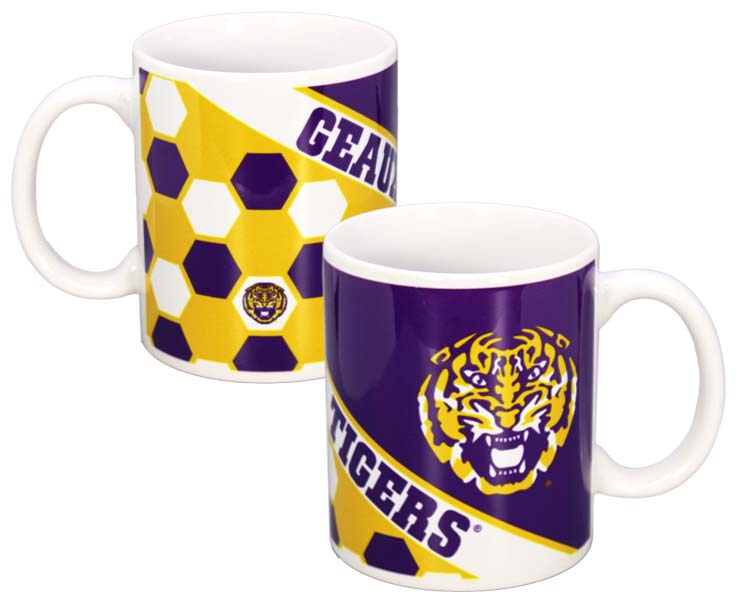 LSU TIGERS MUG CERAMIC HONEYCOMB (11oz)