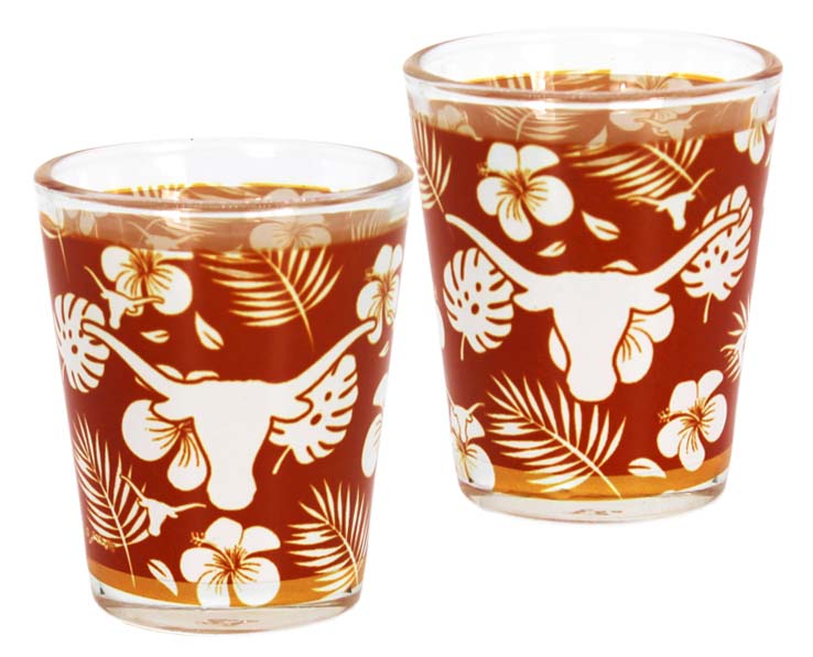TEXAS LONGHORNS SHOTGLASS ALOHA