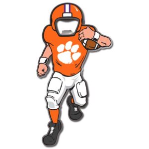 CLEMSON TIGERS BOTTLE OPENER MAGNET METAL PLAYER