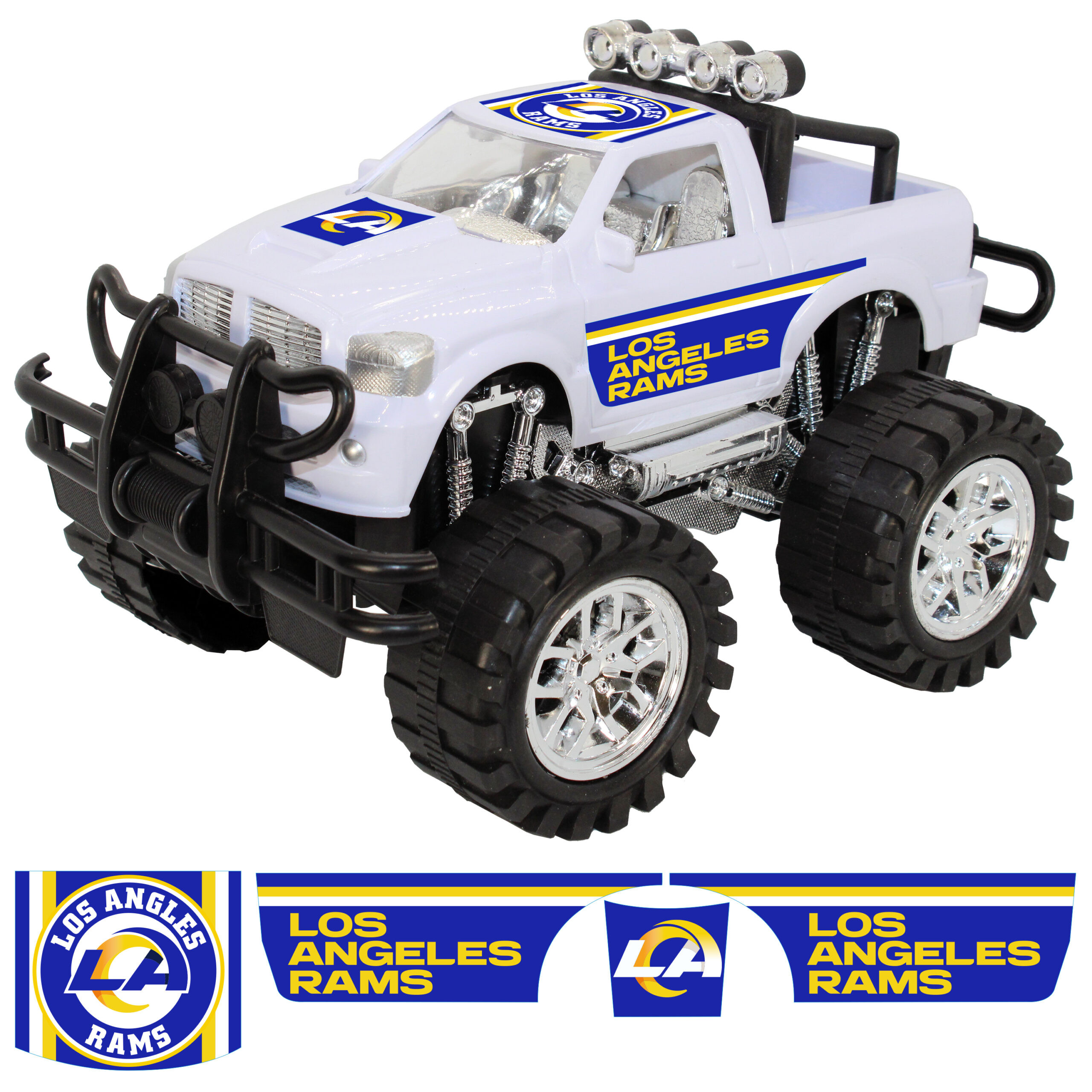 LOS ANGELES RAMS TOY TRUCK MONSTER WHT