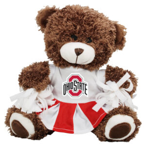OHIO STATE BUCKEYES PLUSH BEAR CHEERLEADER W DRESS RED