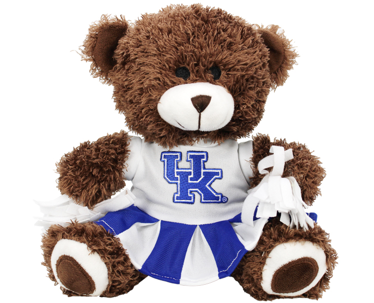 KENTUCKY WILDCATS PLUSH BEAR CHEERLEADER W DRESS BLUE