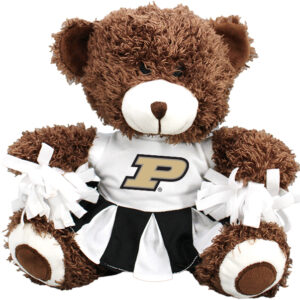PURDUE BOILERMAKERS PLUSH BEAR CHEERLEADER W DRESS BLK