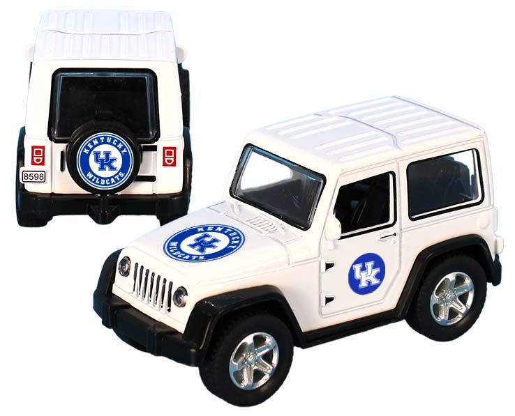 KENTUCKY WILDCATS TOY TRUCK ATV PULL BACK WHT 12DP