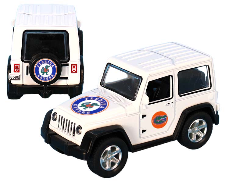 FLORIDA GATORS TOY TRUCK ATV PULL BACK WHT 12DP