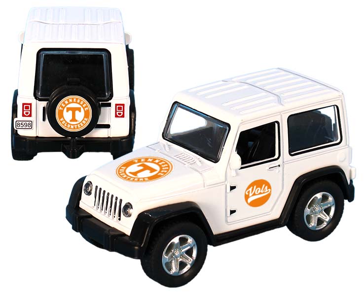 TENNESSEE VOLUNTEERS TOY TRUCK ATV PULL BACK WHT 12DP
