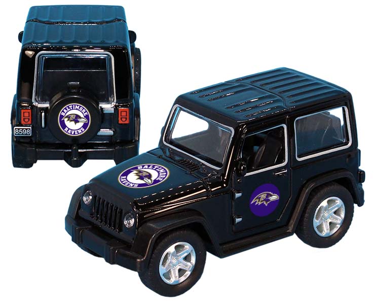 BALTIMORE RAVENS TOY TRUCK ATV PULL BACK BLK