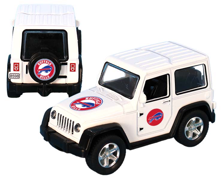 BUFFALO BILLS TOY TRUCK ATV PULL BACK WHT