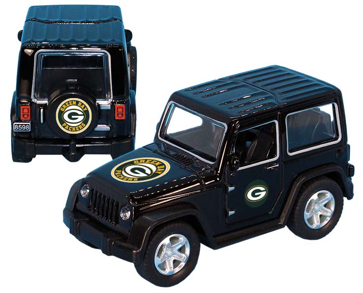 GREEN BAY PACKERS TOY TRUCK ATV PULL BACK BLK