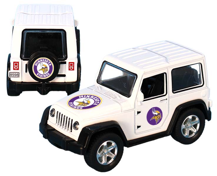 MINNESOTA VIKINGS TOY TRUCK ATV PULL BACK WHT