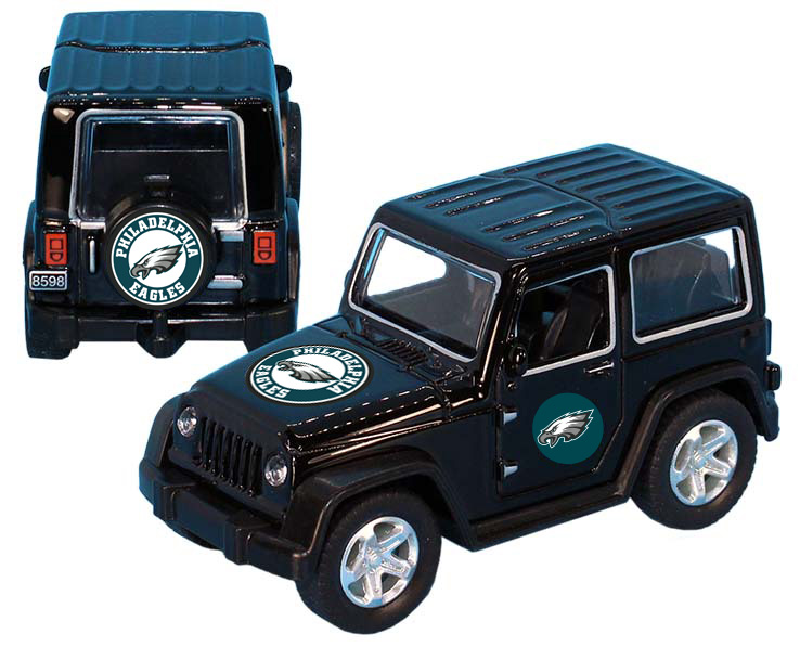 PHILADELPHIA EAGLES TOY TRUCK ATV PULL BACK BLK