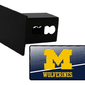 MICHIGAN WOLVERINES CAR TRAILER HITCH COVER DOT PATTERN