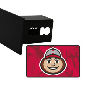 OHIO STATE BUCKEYES CAR TRAILER HITCH COVER BRUTUS HEAD