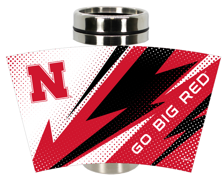 NEBRASKA CORNHUSKERS MUG TRAVEL INSERT BOLT (14OZ)