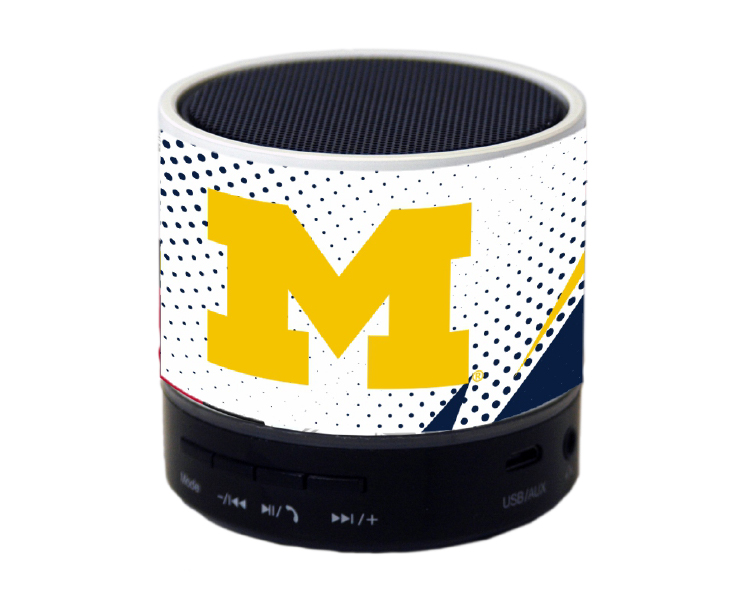 MICHIGAN WOLVERINES MEDIA SPEAKER MINI BLUETOOTH BOLT